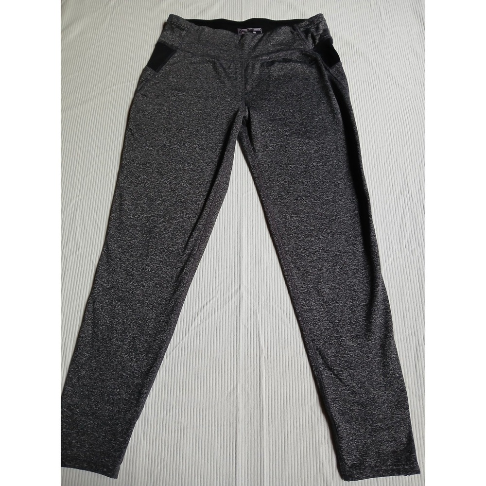RBX Performance Mens Gray Heather Space Dye Activewear Leggings Pants Size L